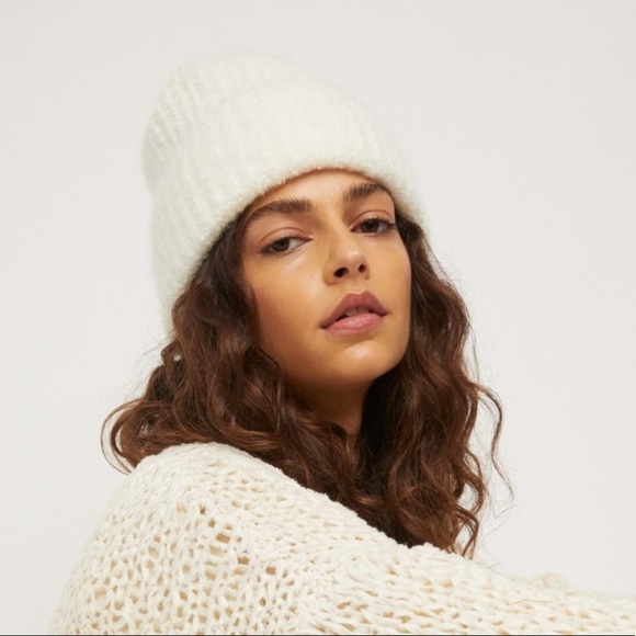 FREE PEOPLE Lullaby Rib Beanie - Ivory